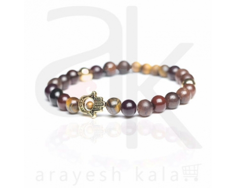 دستبند بدلی طرح دست قهوه ای