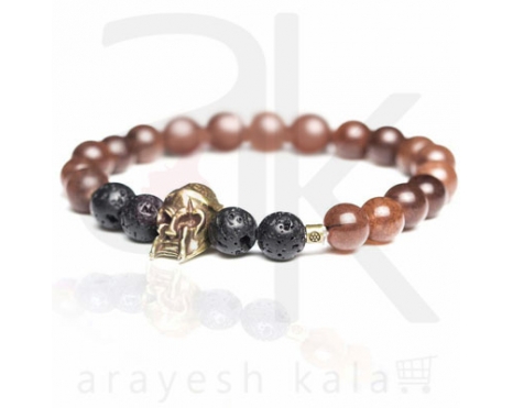 دستبند بدلی قهوه ای کلاه خودی