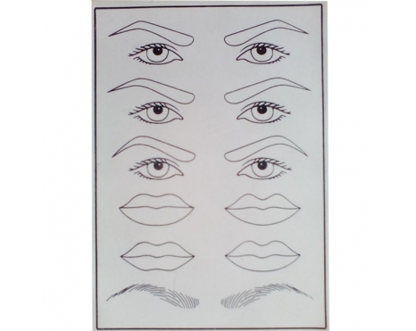 پوست هاشور ابرو و لب