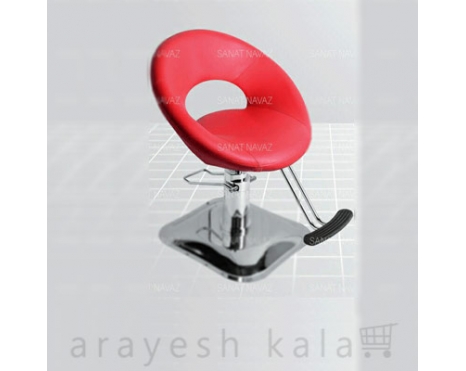 صندلی کپ آرایشگاهی پدالی قرمز