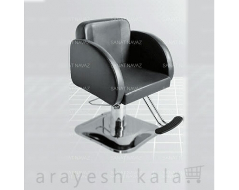 صندلی کوتاهی آرایشگاه جکدار مشکی