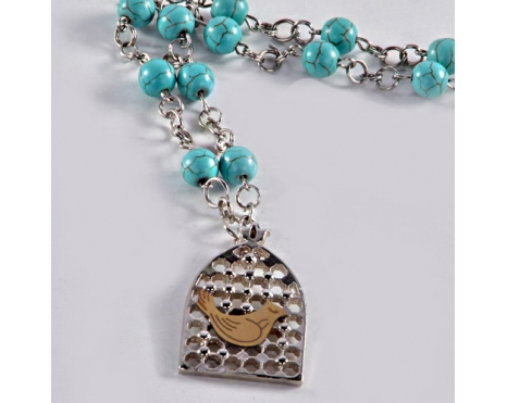 گردنبند زیبای مرغ آمین