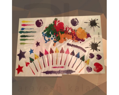 برچسب تاتوی رنگی شماره 14