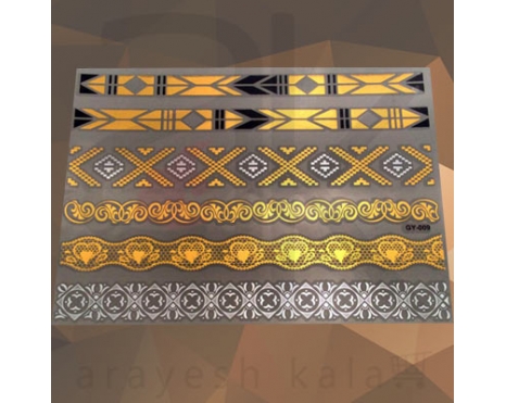 برچسب تاتوی طلایی اصل شماره 16